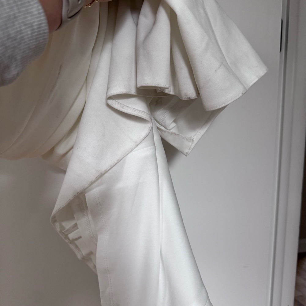 BHLDN Anthropologie Blake square neck Maxi Dress White Gown | Wedding NEW XL - Picture 10 of 10